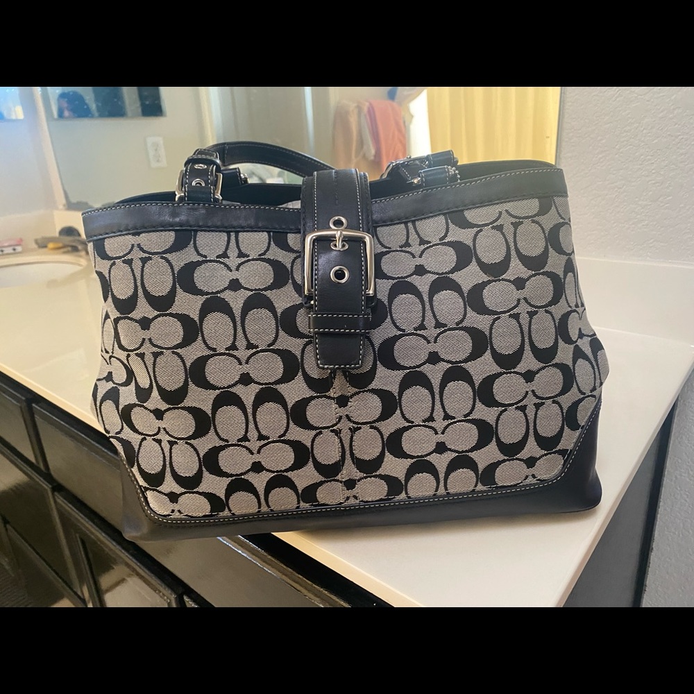COACH designer buckle bag